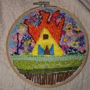 Handmade embroidery midsommar